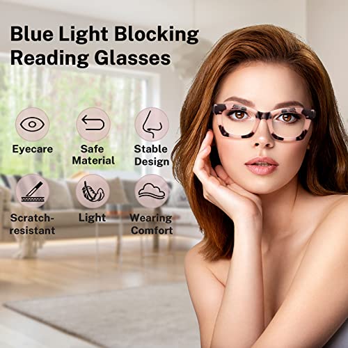 Blue Light Blocking Reading Glasses - 6 Pack