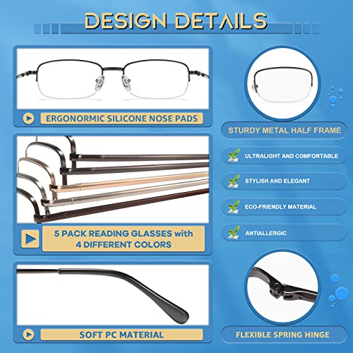 Blue Light Blocking Reading Glasses for Men