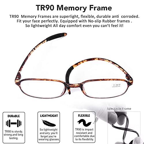 AQWANO Blue Light Blocking Reading Glasses Pack