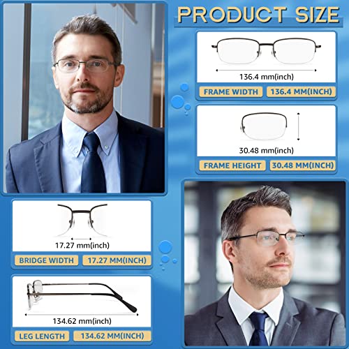 Blue Light Blocking Reading Glasses for Men