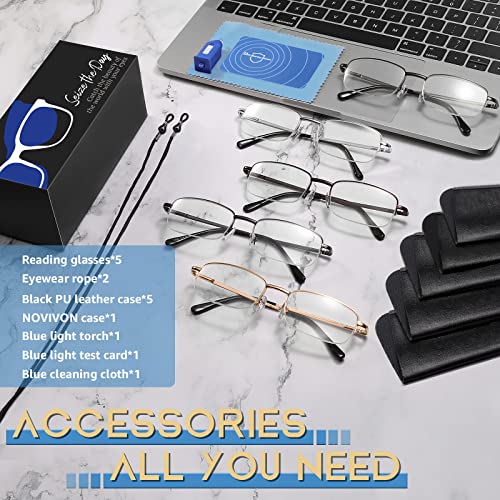 Blue Light Blocking Reading Glasses for Men
