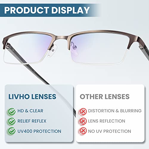 Livho Blue Light Blocker Computer Glasses - Gun