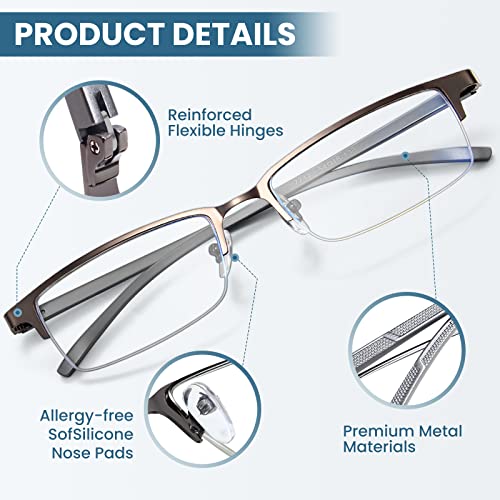 Livho Blue Light Blocker Computer Glasses - Gun