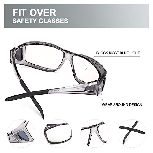 Blue Light Blocking Over Glasses for Eye Care