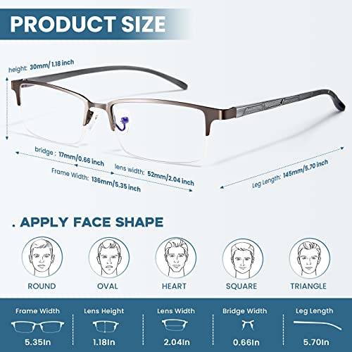 Livho Blue Light Blocker Computer Glasses - Gun