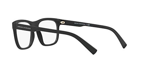 Armani Exchange Men's Square Eyeglass Frames - Matte Black