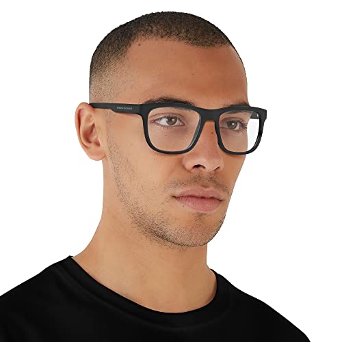 Armani Exchange Men's Square Eyeglass Frames - Matte Black