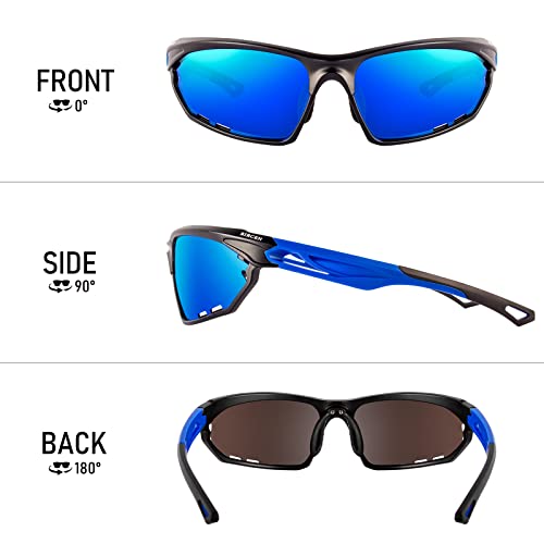 BIRCEN Polarized Sport Sunglasses for Men - Women UV Protection Shades for Motorcycle Golf Baseball Cycling Fishing Driving