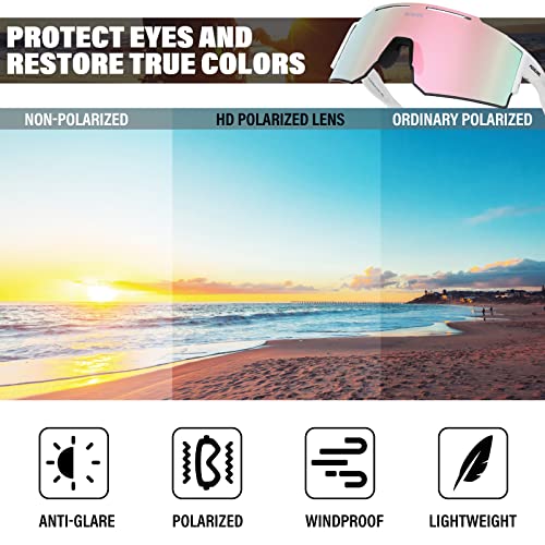 ZEMFAY Polarized Sports Sunglasses for Men and Women