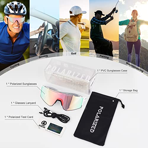 ZEMFAY Polarized Sports Sunglasses for Men and Women