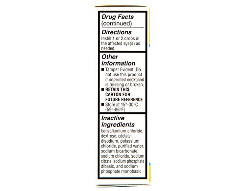 Artificial Tears Eye Drops for Lubrication