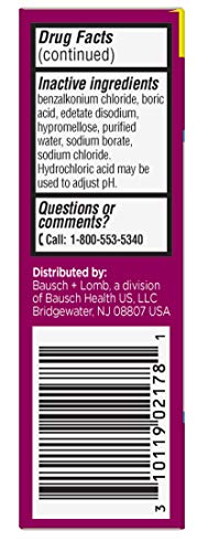 Bausch & Lomb Allergy Eye Drops, 15mL (2pk)