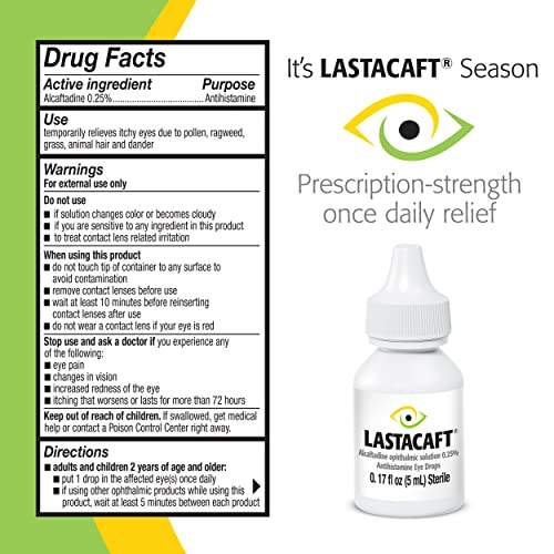 Lastacaft Eye Allergy Relief Drops - 60 Days
