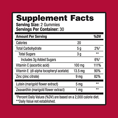 Bausch Eye Health Gummies with Lutein & Zeaxanthin