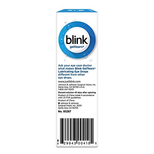 6 Pack blink Gel Tears Eye Drops