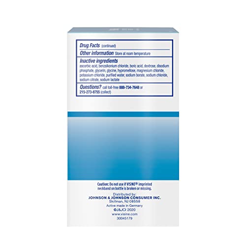 Visine Lubricant Eye Drops for Dry Eyes