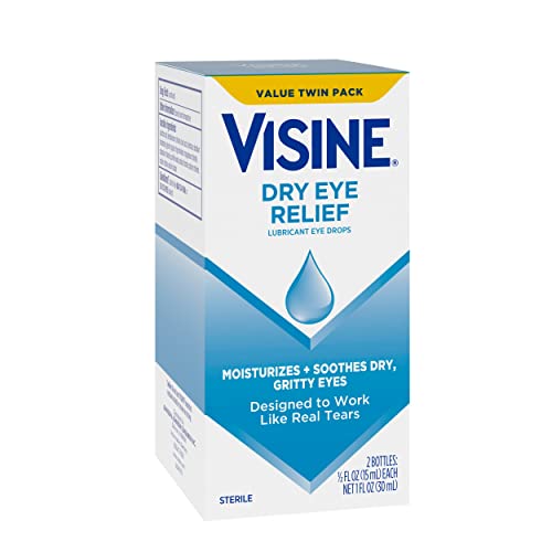 Visine Lubricant Eye Drops for Dry Eyes