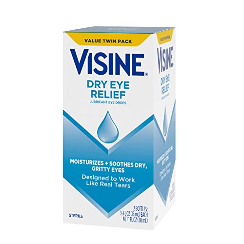 Visine Lubricant Eye Drops for Dry Eyes