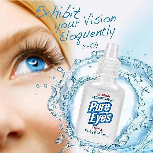 Pure Eyes Lubricating Eye Drops - Maximum Relief (12 Pack)