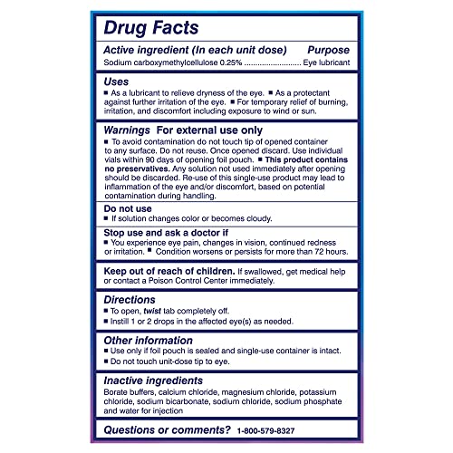Preservative-Free TheraTears Lubricating Eye Drops - 30 Vials