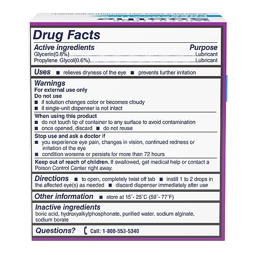 Preservative-Free Eye Drops with 28 Single Use Dispensers
