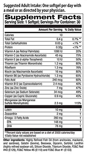 Vision Health Supplement, 30 Softgels