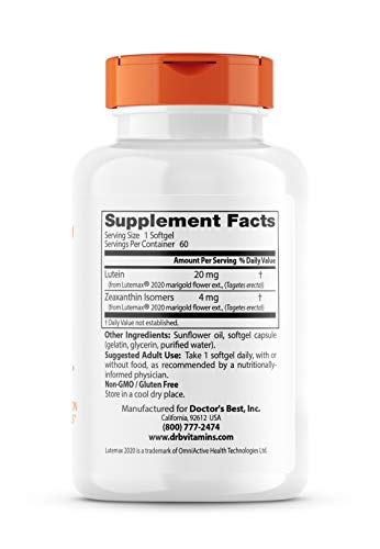 Lutein Softgels for Eye Health