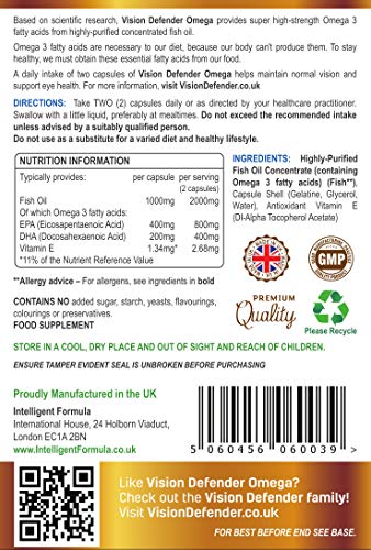 Omega Eye Supplement for Dry Eye Relief & Health