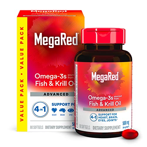 Omega 3 & Krill Oil Softgels for Eye Health