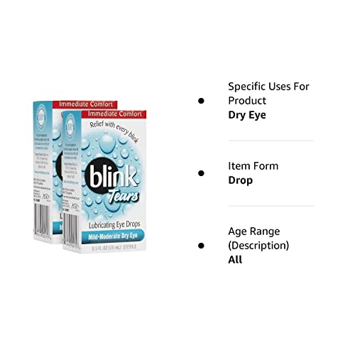 Blink Tears Lubricating Eye Drops - 2 Pack