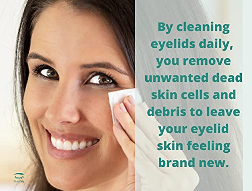 Tea Tree Eyelid Wipes - Hypoallergenic Exfoliating Scrubs