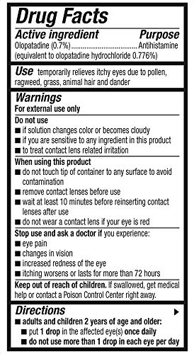 Daily Eye Allergy Relief - 2.5ml, 2ct