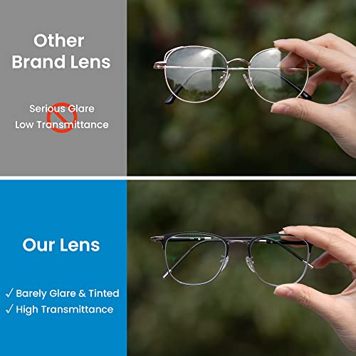 Rose Gold Blue Light Glasses for Eye Care