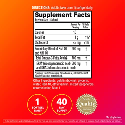 Krill and Fish Oil Supplement - 40 Softgels