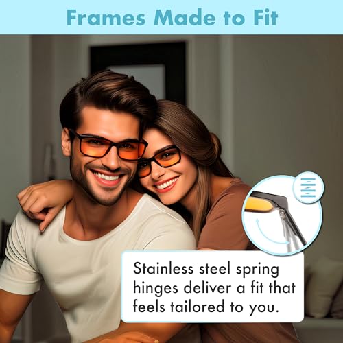 Blue Light Blocking Reading Glasses with Amber Lenses