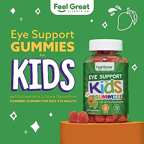 Kids Eye Vitamins: Lutein, Zeaxanthin, Mango Flavor