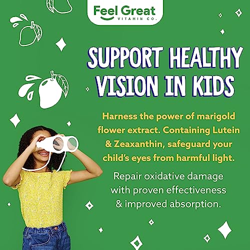 Kids Eye Vitamins: Lutein, Zeaxanthin, Mango Flavor