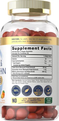 Carlyle Lutein and Zeaxanthin Vegan Gummies