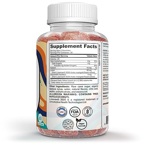 Lutein & Zeaxanthin Eye Supplement Gummies