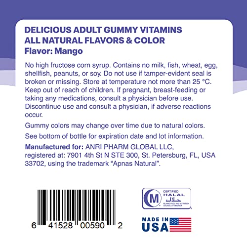 Apnas Lutein Gummies for Adults, 30 ct