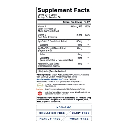 VisionMD Eye Supplement for Adults with Lutein & Zeaxanthin