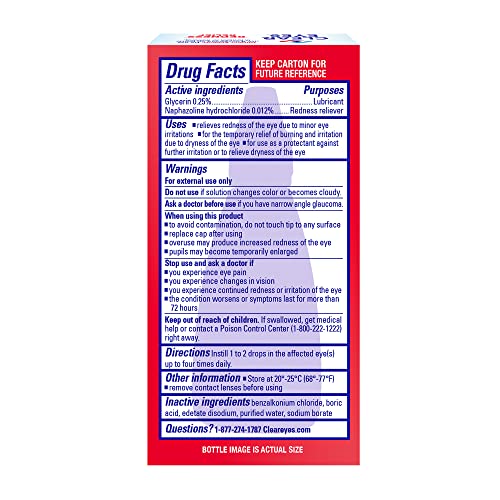 Redness Relief Eye Drops, 0.5 oz (3-Pack)