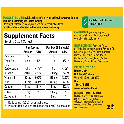AREDS 2 Eye Vitamins for Healthy Vision
