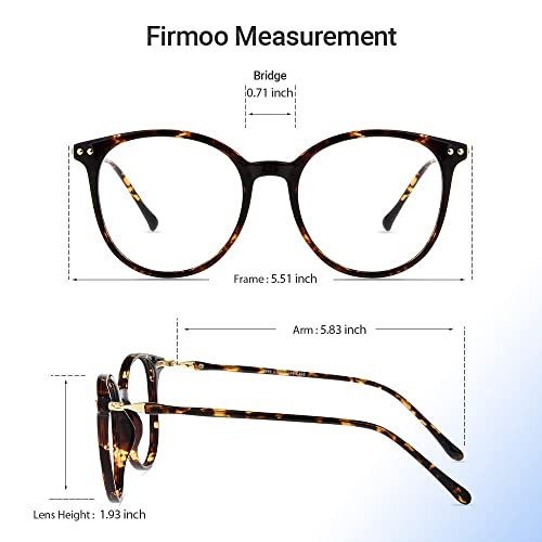 Oversize Round Tortoise Blue Light Blocking Glasses