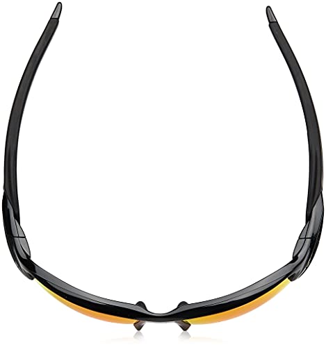 Oakley Men's Oo9188 Flak 2.0 XL Rectangular Sunglasses, Polished Black/Prizm Ruby Polarized, 59 mm