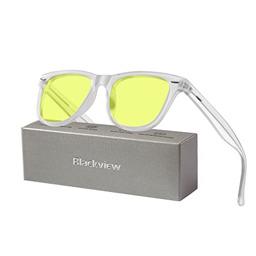 Blackview Blue Light Glasses for Women/Men, Blocking 99.44% Blue Light, Gaming Glasses, Computer Glasses, Anti-Glare & Anti-Fatigue Nano Resin Filters-BG602