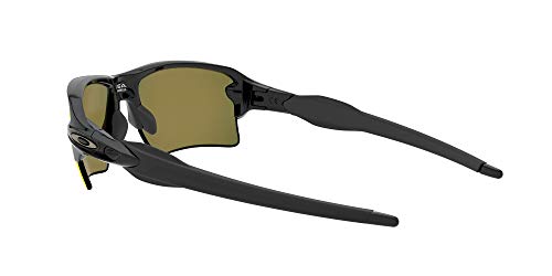Oakley Men's Oo9188 Flak 2.0 XL Rectangular Sunglasses, Polished Black/Prizm Ruby Polarized, 59 mm