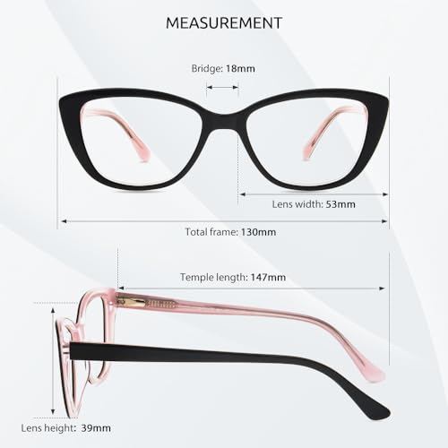 Blue Light Blocking Cat Eye Glasses for Women