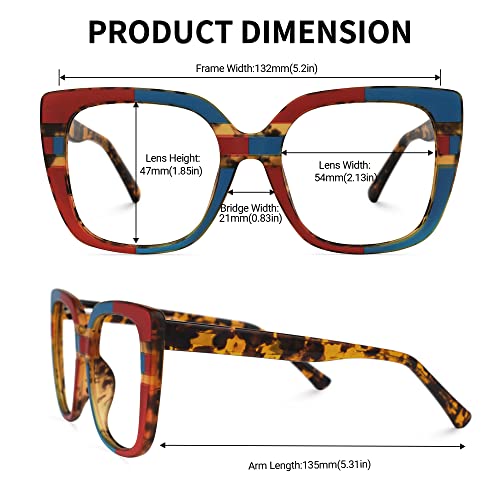 Stylish Oversized Square Glasses for Women