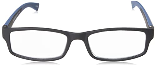 Men's Blue Rectangular Reading Glasses 2.5